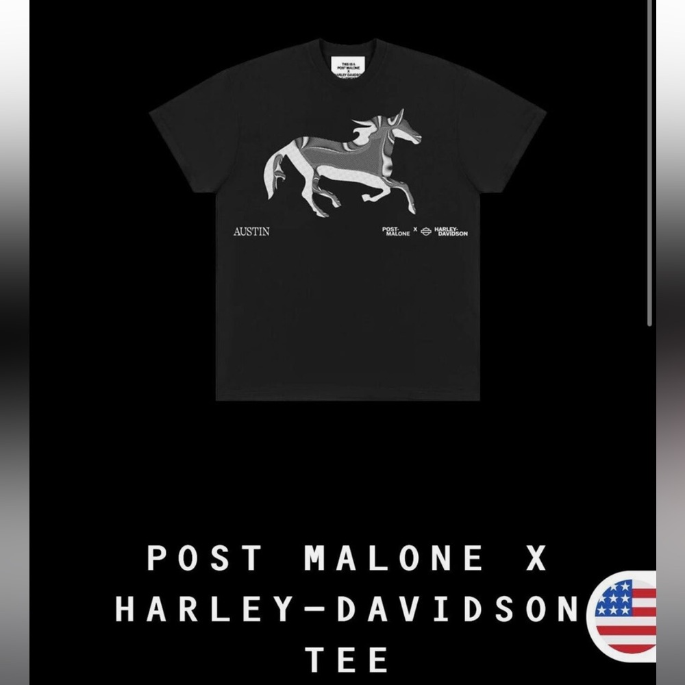 Post Malone X Harley Davidson Tee